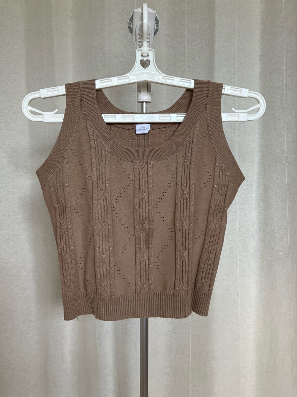 Women’s Sleeveless Knit Tank Top - Brown